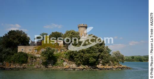 Le château de Péhou à Plouër-sur-Rance - © Philip Plisson / Plisson La Trinité / AA22679 - Nos reportages photos - Rance [La]