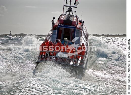 Canot de sauvetage - SNSM - © Philip Plisson / Plisson La Trinité / AA23137 - Nos reportages photos - Sauveteur en mer