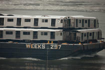 Trafic remoquage sur l'Hudson river © Philip Plisson / Plisson La Trinité / AA23184 - Nos reportages photos - Etats-Unis
