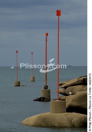 Ploumanac'h sur la côte de granit rose. - © Philip Plisson / Plisson La Trinité / AA23410 - Nos reportages photos - Site [22]