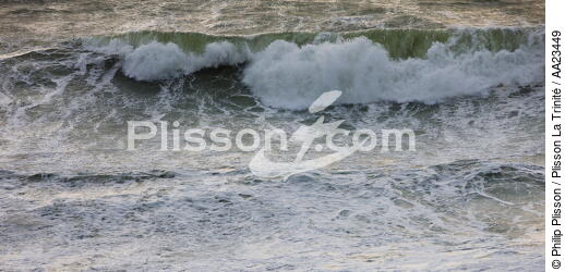 Mer agitée sur la côte sauvage de Quiberon - © Philip Plisson / Plisson La Trinité / AA23449 - Nos reportages photos - Gros temps