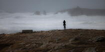 Coup de vent sur la presqu'île de Quiberon © Philip Plisson / Plisson La Trinité / AA23462 - Nos reportages photos - Tempêtes