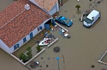 La Faute sur mer © Philip Plisson / Plisson La Trinité / AA23809 - Nos reportages photos - Innondation