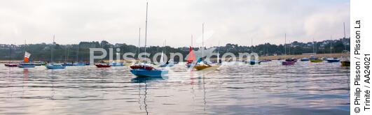 Early morning in the Bay of Morlaix. - © Philip Plisson / Plisson La Trinité / AA24021 - Photo Galleries - Mooring