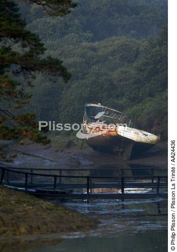 Aber Wrac'h. - © Philip Plisson / Plisson La Trinité / AA24436 - Photo Galleries - Boat graveyard