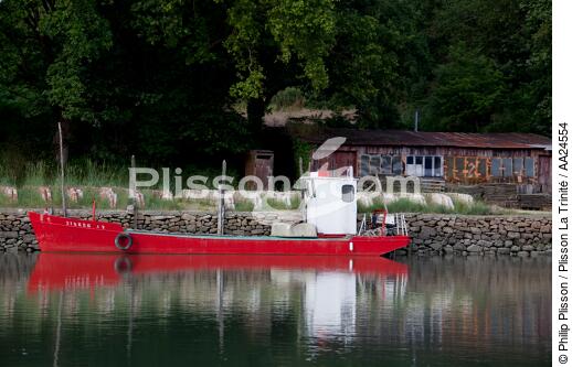 Rivière de Crac'h. - © Philip Plisson / Plisson La Trinité / AA24554 - Nos reportages photos - De Quiberon à la Vilaine