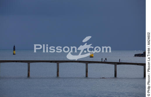 La passerelle de Roscoff. - © Philip Plisson / Plisson La Trinité / AA24602 - Nos reportages photos - Ciel