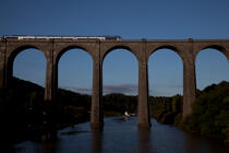 The viaduct of Port Launay on Aulne river. © Philip Plisson / Plisson La Trinité / AA24707 - Photo Galleries - Rail transport