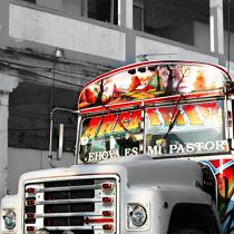 Panama City bus © Philip Plisson / Plisson La Trinité / AA24841 - Nos reportages photos - Panama