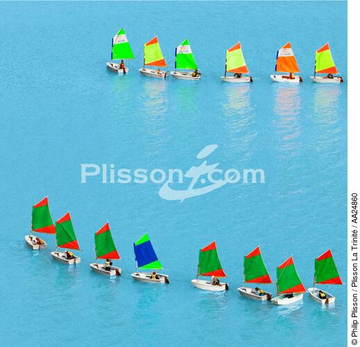 Sailing School - © Philip Plisson / Plisson La Trinité / AA24860 - Photo Galleries - Sea decoration