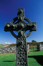 Croix celte sur l'île d'Islay en Ecosse. © Philip Plisson / Plisson La Trinité / AA25082 - Nos reportages photos - Islay [Ile d']