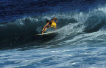 Surfer in San Diego. © Philip Plisson / Plisson La Trinité / AA25089 - Photo Galleries - Town [California]