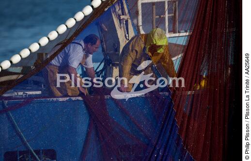 Sardine fishing in the bay of Concarneau - © Philip Plisson / Plisson La Trinité / AA25649 - Photo Galleries - Fishing with a seine 