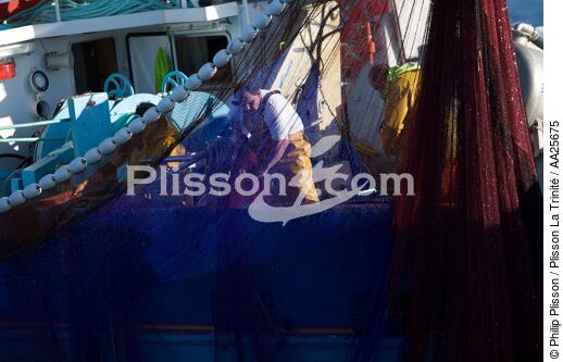 Sardine fishing in the bay of Concarneau - © Philip Plisson / Plisson La Trinité / AA25675 - Photo Galleries - Fishing nets