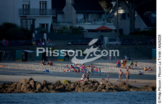 La plage de Légenèse à Carnac. - © Philip Plisson / Plisson La Trinité / AA26228 - Nos reportages photos - De Quiberon à la Vilaine