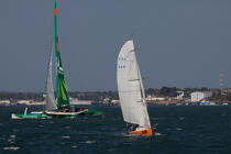 In the bay of Lorient. © Philip Plisson / Plisson La Trinité / AA26397 - Photo Galleries - Sailing Race