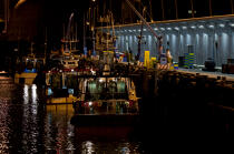 Le port de pêche de Kéroman à Lorient. © Philip Plisson / Plisson La Trinité / AA26471 - Nos reportages photos - Port