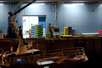 Le port de pêche de Kéroman à Lorient. © Philip Plisson / Plisson La Trinité / AA26532 - Nos reportages photos - Port
