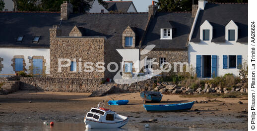 Village du Magouer à Plouhinec - © Philip Plisson / Plisson La Trinité / AA26624 - Nos reportages photos - Morbihan