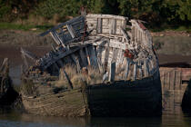 Wreck on the Blavet. © Philip Plisson / Plisson La Trinité / AA26684 - Photo Galleries - Morbihan