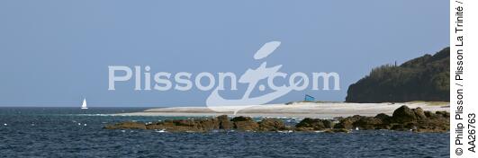 The beach at Great Sand Groix - © Philip Plisson / Plisson La Trinité / AA26763 - Photo Galleries - Groix