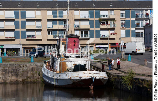 Redon Port - © Philip Plisson / Plisson La Trinité / AA26809 - Photo Galleries - Vilaine [The]