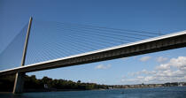 Le pont de l'Iroise à Brest. © Philip Plisson / Plisson La Trinité / AA26879 - Nos reportages photos - Pont de l'Iroise