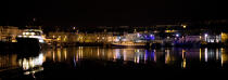 Le port de Brest de nuit. © Philip Plisson / Plisson La Trinité / AA26881 - Nos reportages photos - Port