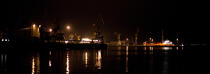 Le port de Brest de nuit. © Philip Plisson / Plisson La Trinité / AA26882 - Nos reportages photos - Port