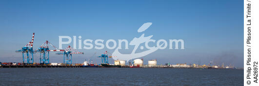 Container Terminal Montoir-de-Bretagne - © Philip Plisson / Plisson La Trinité / AA26972 - Photo Galleries - Crane
