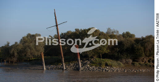 La Loire - © Philip Plisson / Plisson La Trinité / AA27008 - Nos reportages photos - Cimetière marin