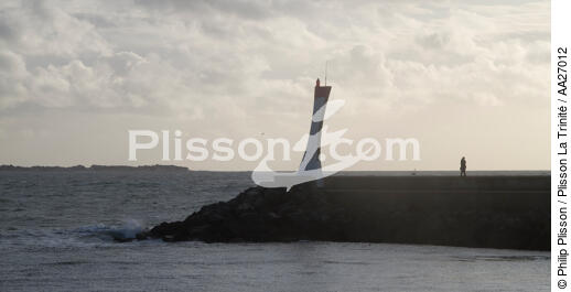 La Turballe - © Philip Plisson / Plisson La Trinité / AA27012 - Nos reportages photos - Jetée