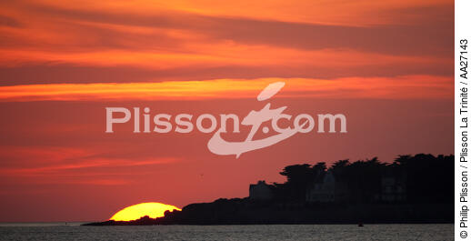 Le Pouliguen - © Philip Plisson / Plisson La Trinité / AA27143 - Nos reportages photos - Coucher de soleil