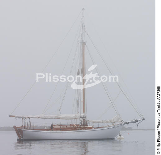 Port Clyde - © Philip Plisson / Plisson La Trinité / AA27368 - Nos reportages photos - Brume