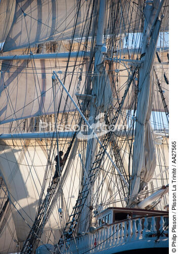 Le Belem - © Philip Plisson / Plisson La Trinité / AA27565 - Nos reportages photos - Les Grands voiliers
