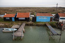 La Tremblade port © Philip Plisson / Plisson La Trinité / AA27757 - Photo Galleries - Oyster farming