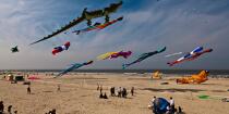 International Meetings of kites in Berck sur Mer [AT] © Philip Plisson / Plisson La Trinité / AA28669 - Photo Galleries - International Meeting of Kite in Berck-sur-Mer.