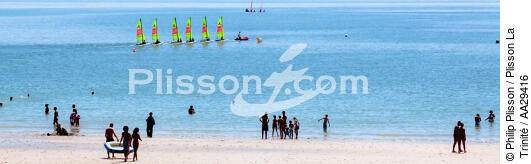 La Baule - © Philip Plisson / Plisson La Trinité / AA29416 - Nos reportages photos - Mer calme