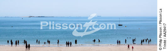 La Baule - © Philip Plisson / Plisson La Trinité / AA29417 - Nos reportages photos - Marée basse