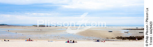 Men Du beach - © Philip Plisson / Plisson La Trinité / AA29420 - Photo Galleries - Low tide