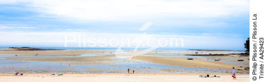 Men Du beach - © Philip Plisson / Plisson La Trinité / AA29423 - Photo Galleries - Low tide