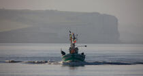 Pêche au Maigre dans l'estuaire de la Gironde © Philip Plisson / Plisson La Trinité / AA29586 - Nos reportages photos - Pêche