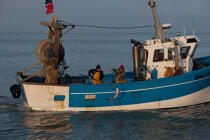 Pêche au Maigre dans l'estuaire de la Gironde © Philip Plisson / Plisson La Trinité / AA29591 - Nos reportages photos - Bateau de pêche