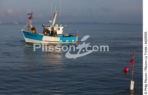 Pêche au Maigre dans l'estuaire de la Gironde - © Philip Plisson / Plisson La Trinité / AA29595 - Nos reportages photos - De Royan à Bordeaux