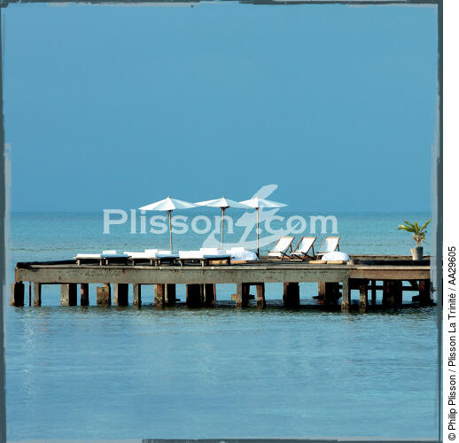 Princesse Bora hotel in Sainte Marie - © Philip Plisson / Plisson La Trinité / AA29605 - Photo Galleries - Sea decoration