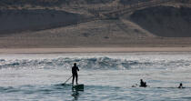 Stand up Paddle © Philip Plisson / Plisson La Trinité / AA29622 - Photo Galleries - From Soulac to Capbreton