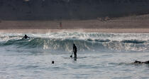 Stand up Paddle © Philip Plisson / Plisson La Trinité / AA29625 - Photo Galleries - From Soulac to Capbreton