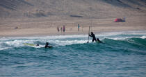 Stand up Paddle © Philip Plisson / Plisson La Trinité / AA29630 - Photo Galleries - From Soulac to Capbreton