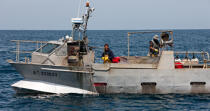 Pêcheurs du Cap Ferret © Philip Plisson / Plisson La Trinité / AA29708 - Nos reportages photos - Bateau de pêche