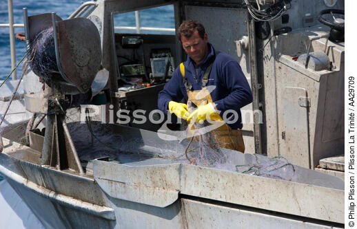 Pêcheurs du Cap Ferret - © Philip Plisson / Plisson La Trinité / AA29709 - Nos reportages photos - Pêcheur